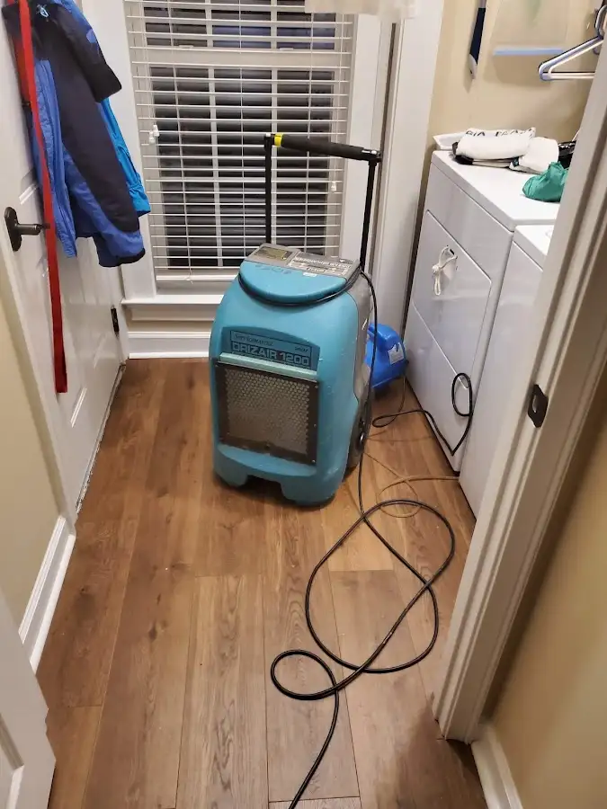 Commercial dehumidifier deployed for Flood Damage Cleanup in West Bridgewater